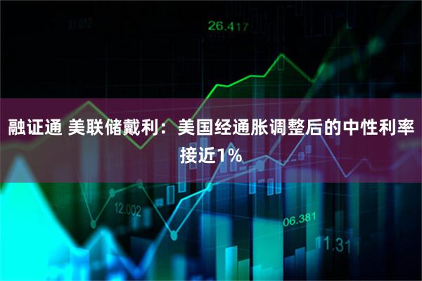 融证通 美联储戴利：美国经通胀调整后的中性利率接近1%